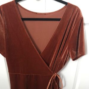 Forever 21- Plus Size Velvet Wrap Dress